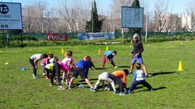 entrenamiento con niños