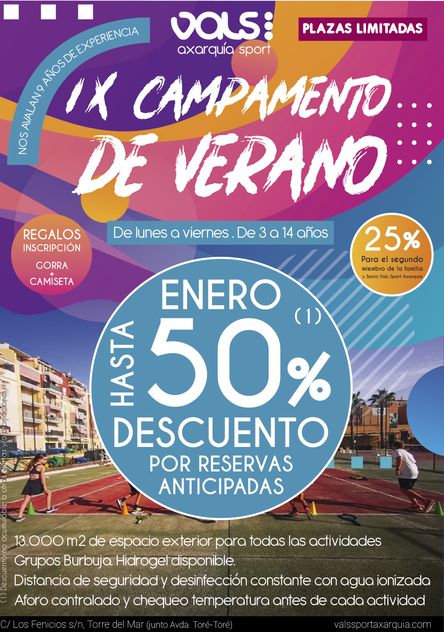 cartel campamento infantil